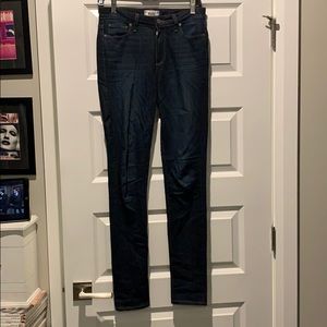 Paige Hoxton high waist dark wash skinny jeans
